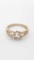 10kt gold openwork band ring with tiny diamonds