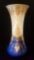 Heavily enameled jeweled Antique porcelain vase signed FRANCE