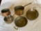 (5) Brass pots & pans.