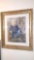 Antique photograph / pastel accented portrait of a child in fancy frame