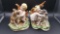 Vintage children and dog figurines