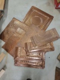 Copper Ceiling Tile, (2) Plastic Look A Likes