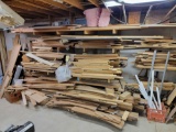 Large stack of assorted lumber