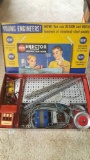 Old Erector set with instruction book