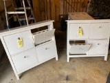 Pair wall shoe storage cabinets 41.75