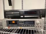 Pioneer PD-102 CD player & TEAC V-44C stereo cassette deck w / Dolby sound.