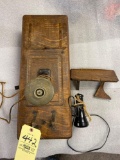 1901 Patent Kellogg windup wall phone. Needs repair.