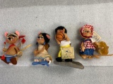 (4) Annalee dolls.
