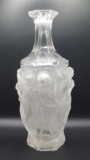 Art Deco figural nude lady bottle / vase