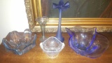 5 pieces of vintage glass