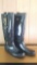 Ladies 16 inch tall Coach boots size 9