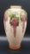 Vintage Japanese satsuma pottery wysteria vase