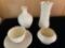 Lenox swirl bud vase, (3) Belleek pcs. Incl. 6 1/2