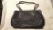 Ann Taylor black quilted purse with chain straps