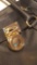 Magnificent Michael Kors black shoulder strap purse with big padlock