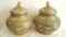 Vintage PAIR of Chinese cloisonne enamel ginger jars