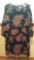 Calvin Klein cut back velvet floral print dress, size 22W