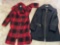 (2) Ladies coats (size 2X Michael Kors black, Rachel Zoe size L.