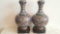 Matching pair of fine Chinese cloisonne enamel vases, pair