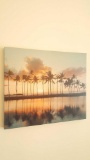 Tropical Florida ocean sunset print