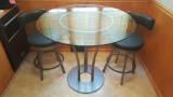 Sleek contemporary high top table dinette set