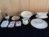 Variety of porcelain pcs. incl. Occupied Japan, R. S. Germany tray w/ dip, etc.