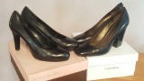 2 pairs of ladies Bandolino & Calvin Klein heeled shoes, 8M