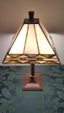 Leaded Arts and Crafts style table lamp