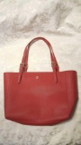 Tory Burch red open top tote purse