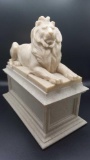 Molded lion bookends