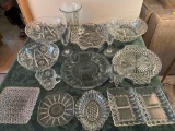Pattern glassware, (16) pcs.
