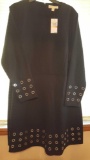 NEVER WORN $185.00 Michael Kors silver grommet dress, 3XL