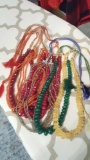 Lot of beaded necklaces from India