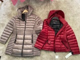 (2) Calvin Klein ladies jackets, size large.