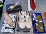 (3) Pairs size 8.5 shoes, Birkenstock size 7 sandals