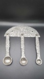 Don Drumm kitchen measuring spoons on rack