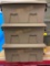 3 large ammo crate storage boxes