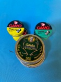 gamo pellets 6 tins full .22 cal and .177