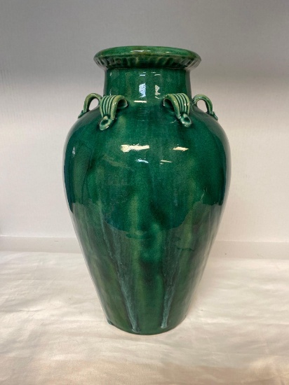 Zanesville Ohio pottery oil jar vase