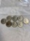8 silver half dollars coins