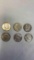 6 silver half dollar coins Kennedy