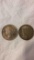 2 silver peace dollars 1922, 1926
