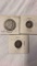 1908 half dollar, 1853 US dime, 1866 five cent, some silver