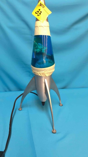 mid Century modern rocket style lava lamp