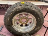 1 large truck tire 34 inch