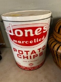 Jones Marcelled potato chips can