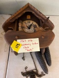 1967 vtg German cuckoo clock works