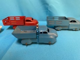 lot of three steel toy truck 6 to 7 inches
