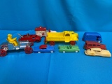toy plastic cars etc 1960s