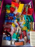 1960s plastic toy cars broken pieces and parts etc